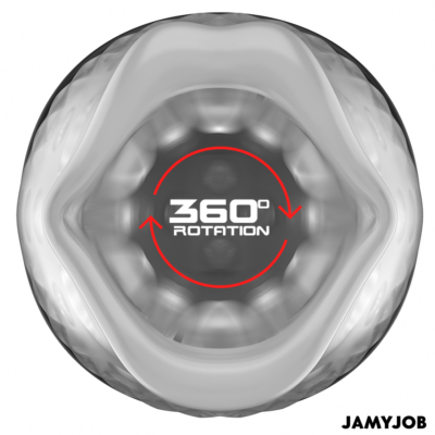 Jamyjob - spinjob 2. 0 masturbador com empurração e rotação jamyjob caliente. Pt