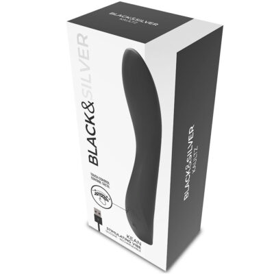Black&silver - controle de toque do vibrador kean black&silver caliente. Pt