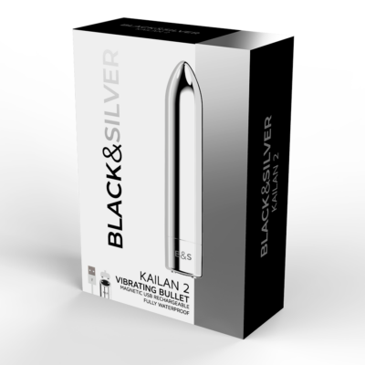 Black&silver - bala magnética vibrante kailan 2 prata - image 5