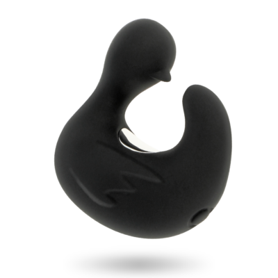 Black&silver - dedal de pato estimulante de silicone recarregável duckymania black&silver caliente. Pt