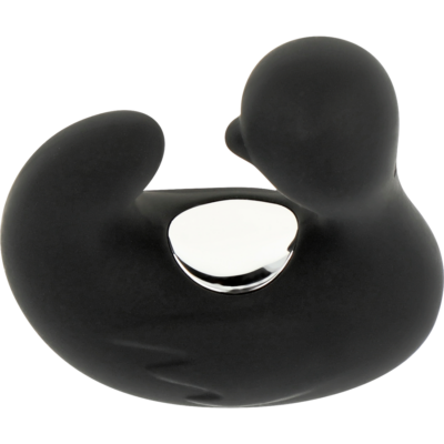 Black&silver - dedal de pato estimulante de silicone recarregável duckymania black&silver caliente. Pt