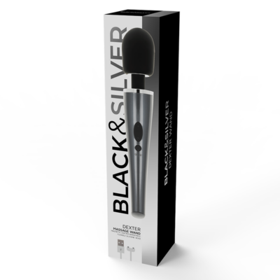 Black&silver - varinha de massagem dexter black&silver caliente. Pt