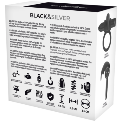 Black&silver - burton ring 10 modos de vibração preto - image 4