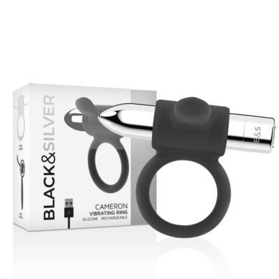 Black&silver - anel recarregável cameron prata - image 2