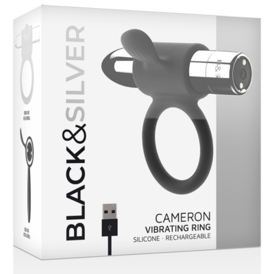 Black&silver - anel recarregável cameron prata - image 5