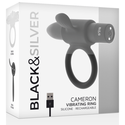 Black&silver - anel recarregável cameron preto - image 5