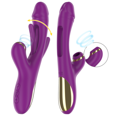 Alternative view of INTENSE - ATENEO VIBRADOR MULTIFUNÇÕES RECARREGÁVEL 7 VIBRAÇÕES COM LÍNGUA OSCILANTE E SUCÇÃO ROXA