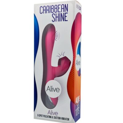 Alive - vibrador caribbean shine e ventosa fúcsia alive caliente. Pt