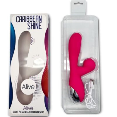 Alive - vibrador caribbean shine e ventosa fúcsia alive caliente. Pt