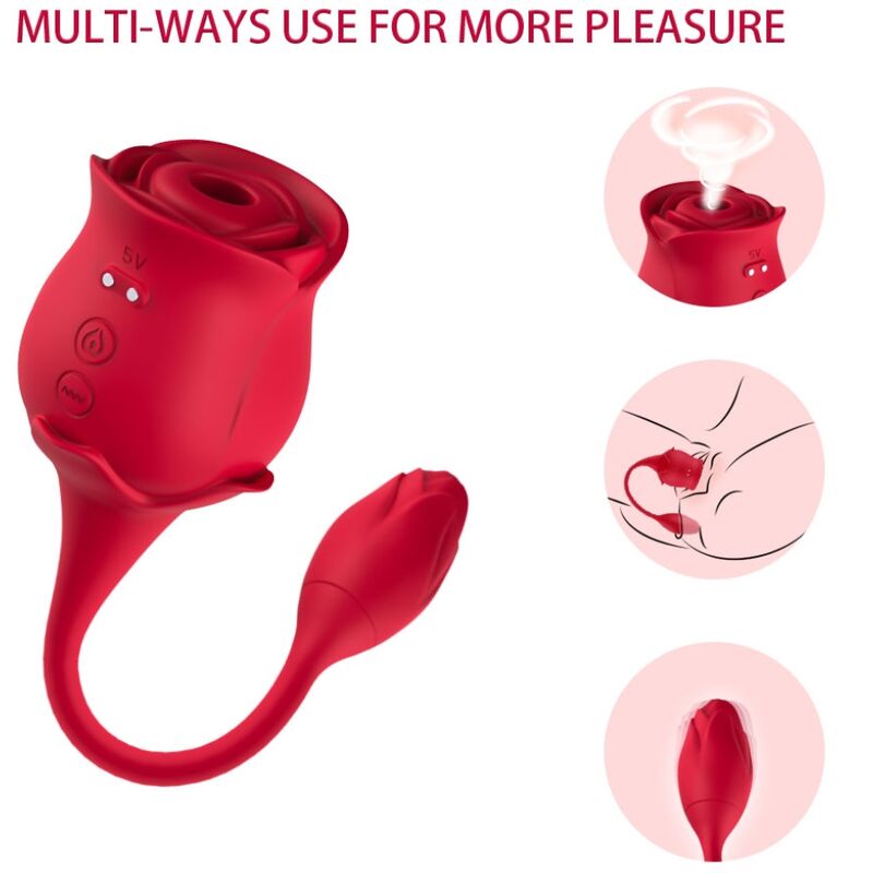 ARMONY - SUCKER DE CLITÓRIS ROSA E VIBRADOR 10 MODOS VERMELHO 5 Armony - sucker de clitóris rosa e vibrador 10 modos vermelho - image 5