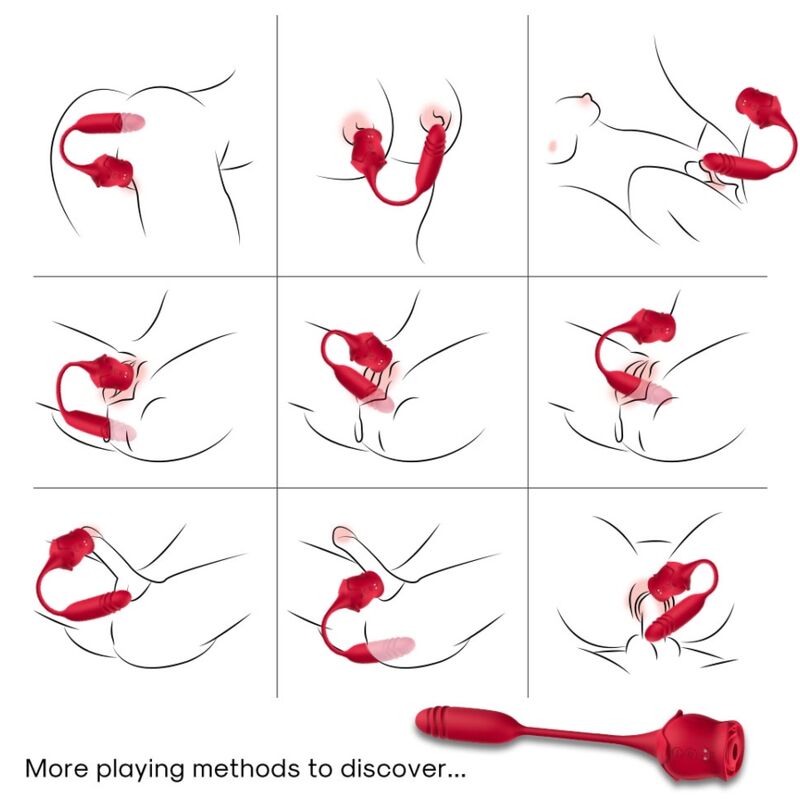 ARMONY - ROSEKNIGTH SUCKER DE CLITÓRIS E VIBRADOR VERMELHO 5 Armony - roseknigth sucker de clitóris e vibrador vermelho - image 5