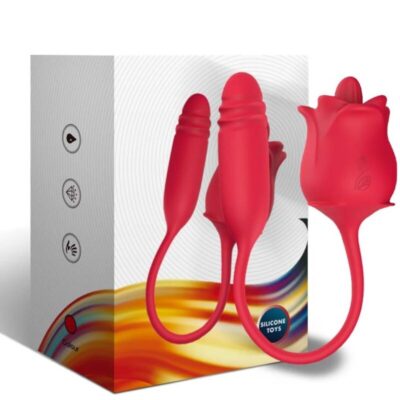 Armony - 3 em 1 rosa, estimulador, sucção e subida e descida com cauda vermelha armony stimulators caliente. Pt