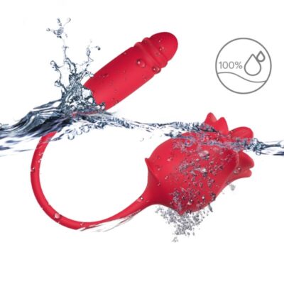 Armony - 3 em 1 rosa, estimulador, sucção e subida e descida com cauda vermelha armony stimulators caliente. Pt