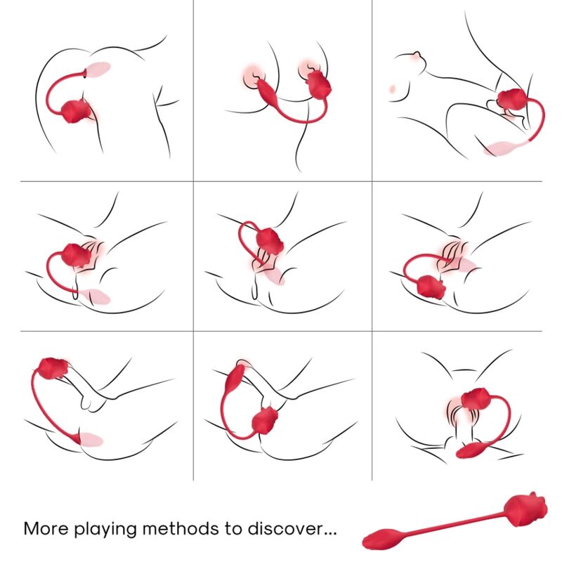 ARMONY - ESTIMULADOR DE SUCÇÃO E VIBRADOR 2 EM 1 ROSA 10 MODOS COM CAUDA VERMELHA 2 Armony - estimulador de sucção e vibrador 2 em 1 rosa 10 modos com cauda vermelha - image 2