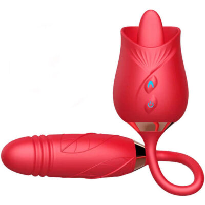 Armony - vibrador de flor delight e impulso com língua vermelha - image 3