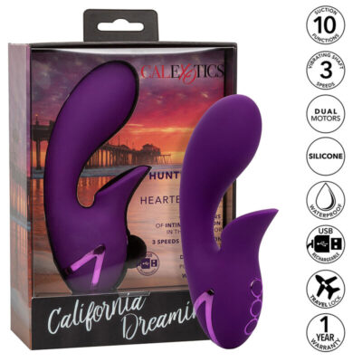 Alternative view of CALEXOTICS - ESTIMULADOR E SUCCIONADOR HUNTINGTON BEACH HEARTBREAKER ROXO DA CALIFORNIA DREAMING