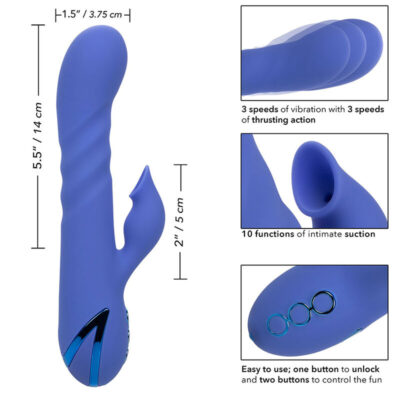 Calexotics - la love vibrador e sucção azul da california dreaming calexotics caliente. Pt