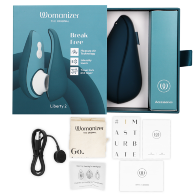 Womanizer - liberty 2 estimulador de clitóris e sucção azul womanizer caliente. Pt