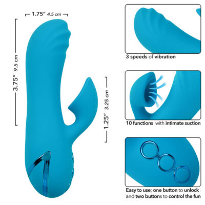 Calexotics - sunset beach seducer vibrador e estimulador 10 funções azul calexotics caliente. Pt