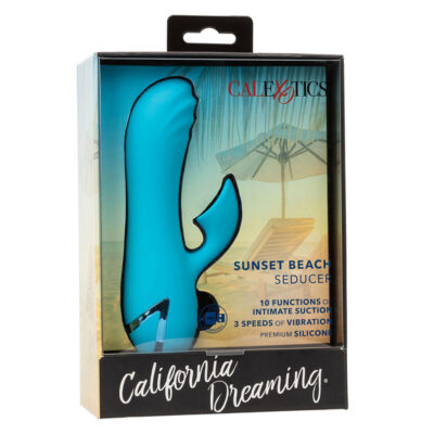 Calexotics - sunset beach seducer vibrador e estimulador 10 funções azul calexotics caliente. Pt