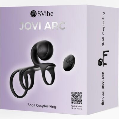 Snail vibe - anel de casal jovi arc com controle remoto preto snail vibe caliente. Pt