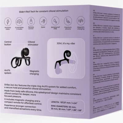 Snail vibe - anel de casal jovi arc com controle remoto preto snail vibe caliente. Pt