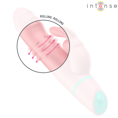 Intenso - alvin rabbit stimulator & rolling vibrating + oscilante intense high tech caliente. Pt