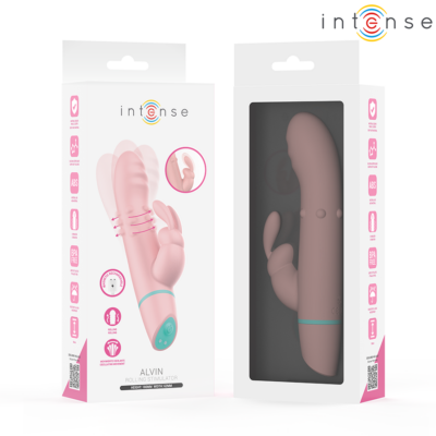 Intenso - alvin rabbit stimulator & rolling vibrating + oscilante intense high tech caliente. Pt