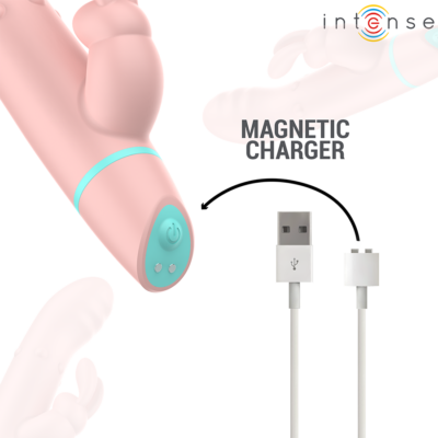 Intenso - alvin rabbit stimulator & rolling vibrating + oscilante intense high tech caliente. Pt