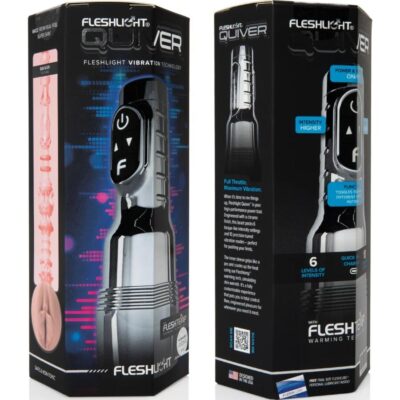 Fleshlight - quiver masturbador vaginal vibratório recarregável fleshlight caliente. Pt