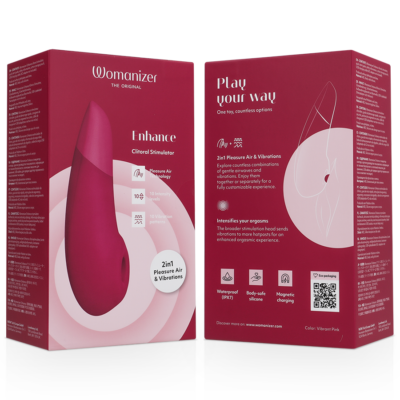 Womanizer - estimulador clitoriano enhance rosa vibrante womanizer caliente. Pt