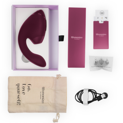 Womanizer - duo next estimulador duplo de clitor e ponto g rosa escuro - image 6