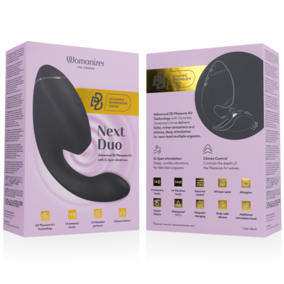 Womanizer - duo next estimulador duplo de clitor e ponto g preto womanizer caliente. Pt