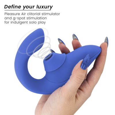 Womanizer - vibrador estimulador blend rabbit azul vibrante womanizer caliente. Pt