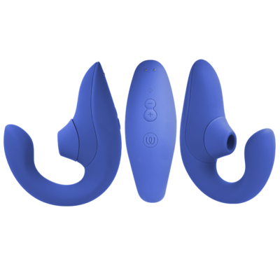 Alternative view of WOMANIZER - VIBRADOR ESTIMULADOR BLEND RABBIT AZUL VIBRANTE
