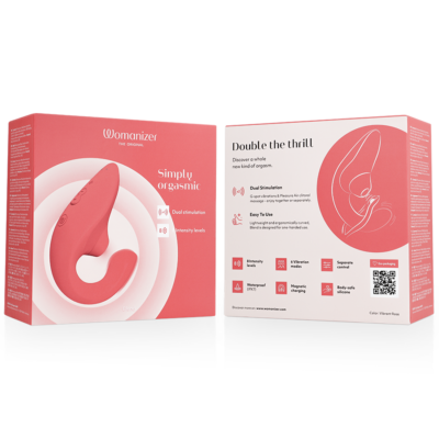 Womanizer - vibrador estimulador blend rabbit rosa vibrante womanizer caliente. Pt