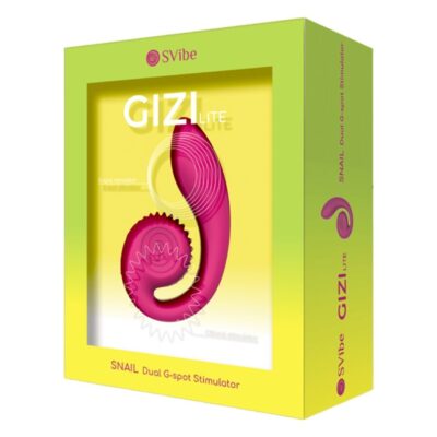 Snail vibe - gizi lite vibrador rosa duplo para ponto g e clitóris snail vibe caliente. Pt