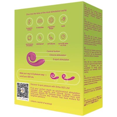 Snail vibe - gizi lite vibrador rosa duplo para ponto g e clitóris snail vibe caliente. Pt