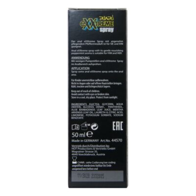 Hot - spray anal extremo 50 ml hot caliente. Pt