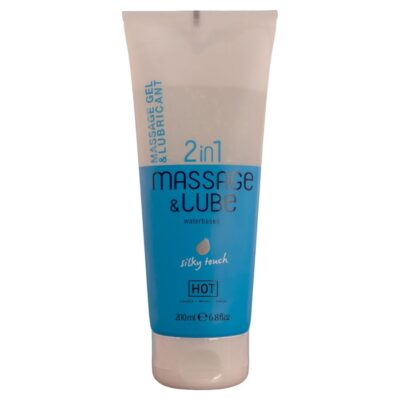 HOT - GEL DE MASSAGEM E DESLIZAMENTO 2 EM 1 COM TOQUE SEDOSO 200ML