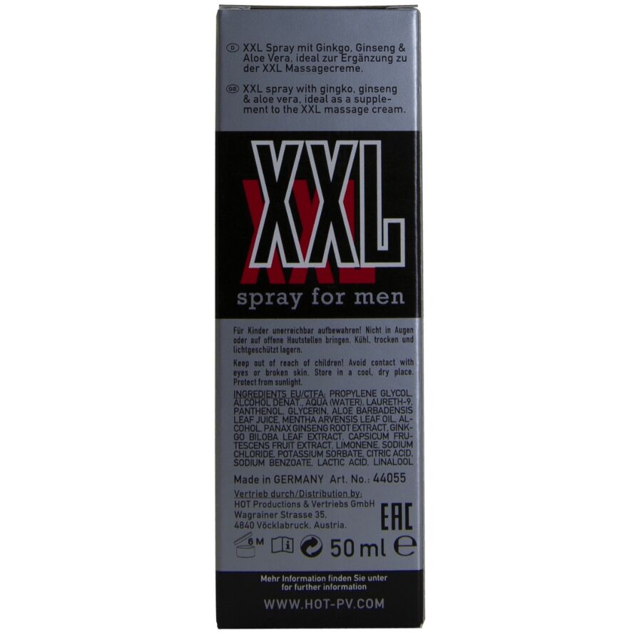 HOT - SPRAY XXL PARA HOMENS 50ML 5 Hot - spray xxl para homens 50ml - image 5