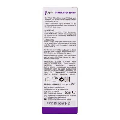 Hot - spray estimulante v-activ para mulheres 50 ml hot caliente. Pt