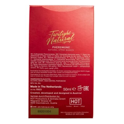 Hot - twilight pheromone natural mulheres 50 ml hot caliente. Pt