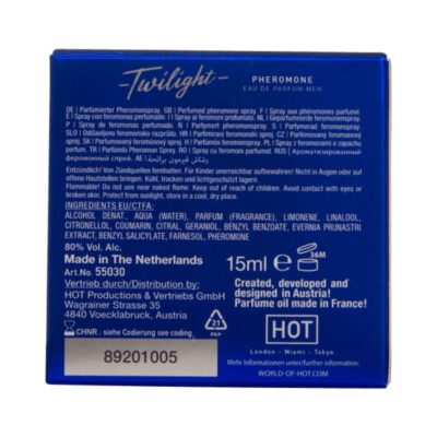 Hot - twilight pheromone parfum men 15 ml hot caliente. Pt