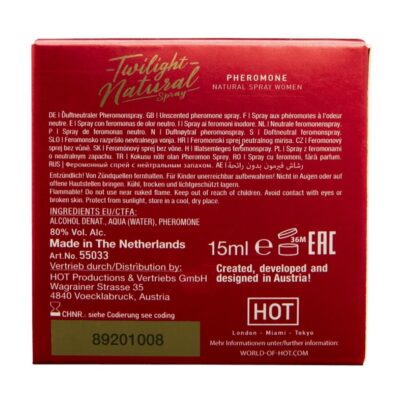 Alternative view of HOT - FEROMÔNIO CREPÚSCULO NATURAL PARA MULHERES 15 ML