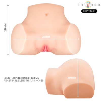 Intense deep touch - masturbador vaginal nicole com efeitos de sucção, calor, vibração e voz, com controle remoto, 5. 3 kg intense bodies & masturbators caliente. Pt