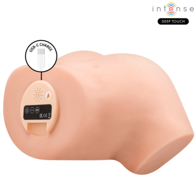 Intense deep touch - masturbador vaginal nicole com efeitos de sucção, calor, vibração e voz, com controle remoto, 5. 3 kg intense bodies & masturbators caliente. Pt
