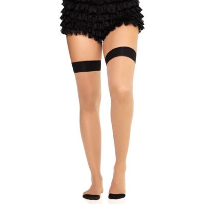 Leg avenue - meias de spandex com costura traseira 1963 pretas - tamanho único leg avenue hosiery caliente. Pt