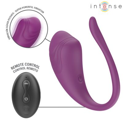 Intense - ovo vibratório roxo olivia com controle remoto intense remote control caliente. Pt