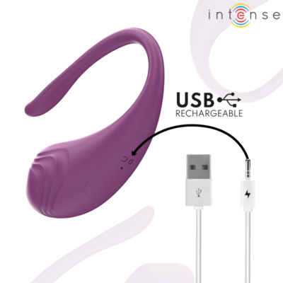 Intense - ovo vibratório roxo olivia com controle remoto intense remote control caliente. Pt
